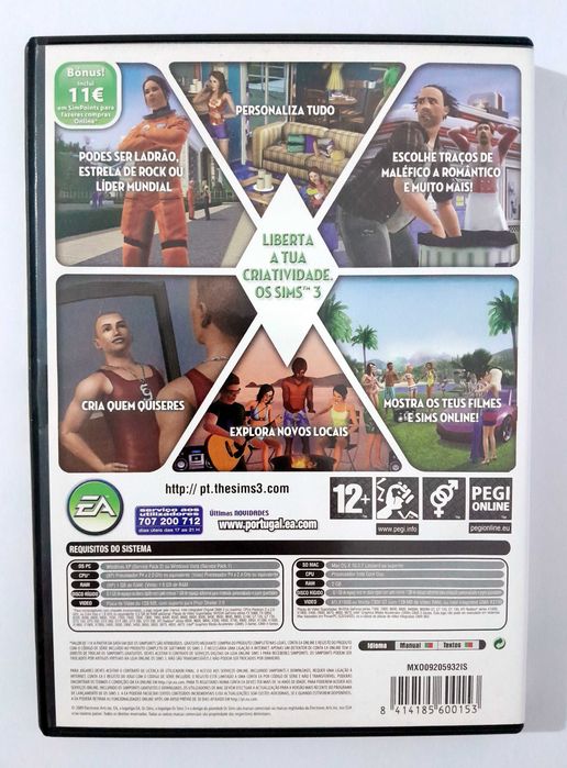 Os Sims 3 - Jogo original para PC (DVD)