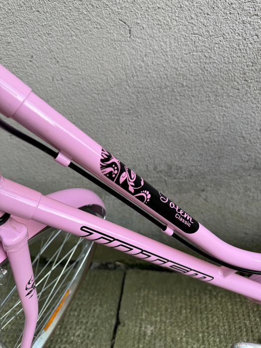 Rower miejski damski różowy