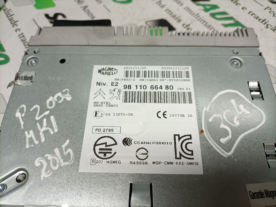Rádio / auto-rádio PEUGEOT 2008 I (CU_)