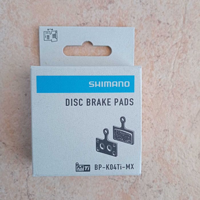 Pastilhas de travão de disco metálicas Shimano BP-K04TI-MX