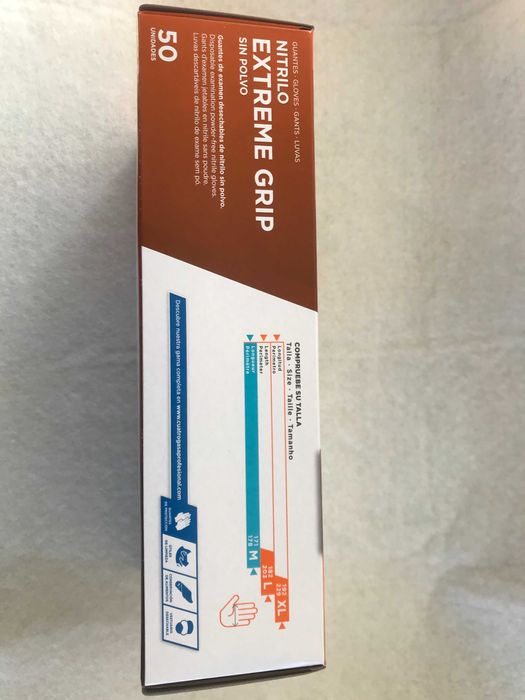 Luvas Nitrilo Laranja Extreme Grip