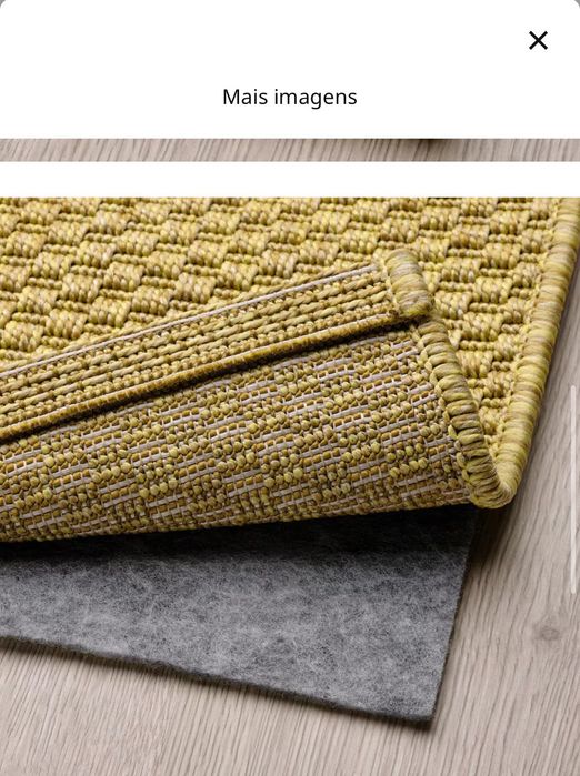 Tapete amarelo claro IKEA