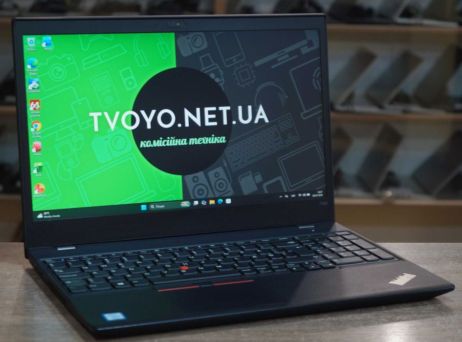 ГАРАНТІЯ Lenovo ThinkPad T580 (IPS/Core i7-8650U/RAM 16ГБ/SSD 512ГБ/MX150 2ГБ)TVOYO