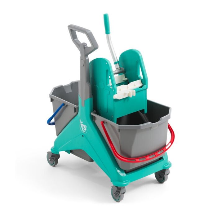 Carrinho de Limpeza Profissional com Dois Baldes e Espremedor