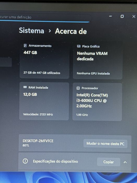 Lenovo V110 - 12gb ram - 500gb ssd
