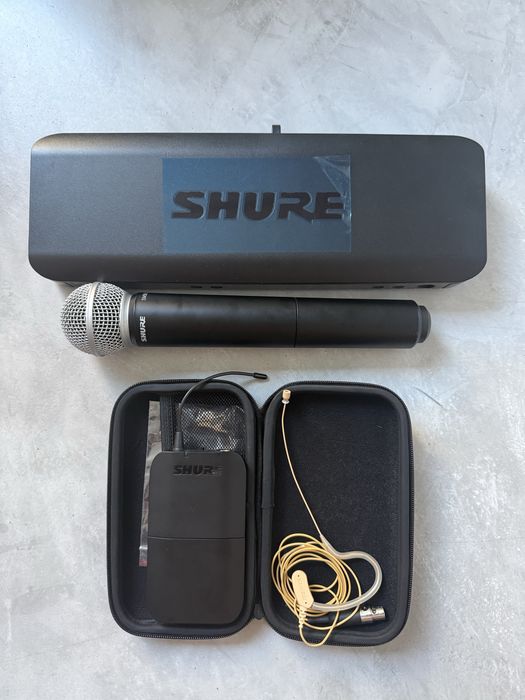 Microfones Wireless Shure BLX88 S8 + BLX1 S8 + SM58 + MX 153