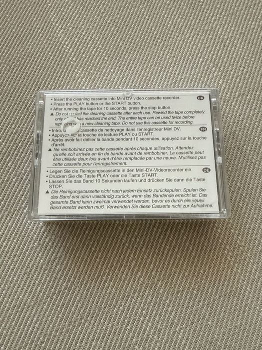 Sony Mini DV cleaning cassette nova e selada