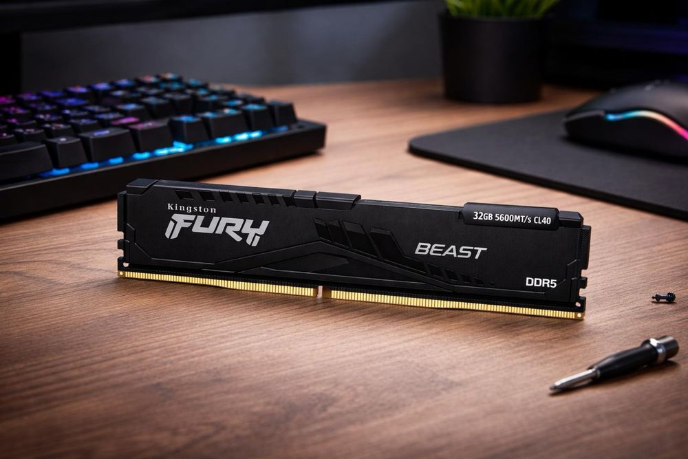 Kingston Fury Beast Black 32GB [1x32GB 5600MHz DDR5 CL40 DIMM]
