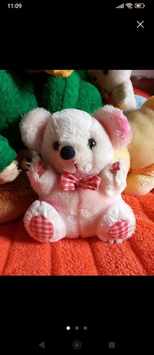 Peluche ursinho branco