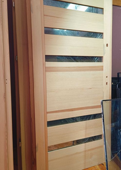 DRZWI DREWNIANE zewnętrzne od producenta, surowe