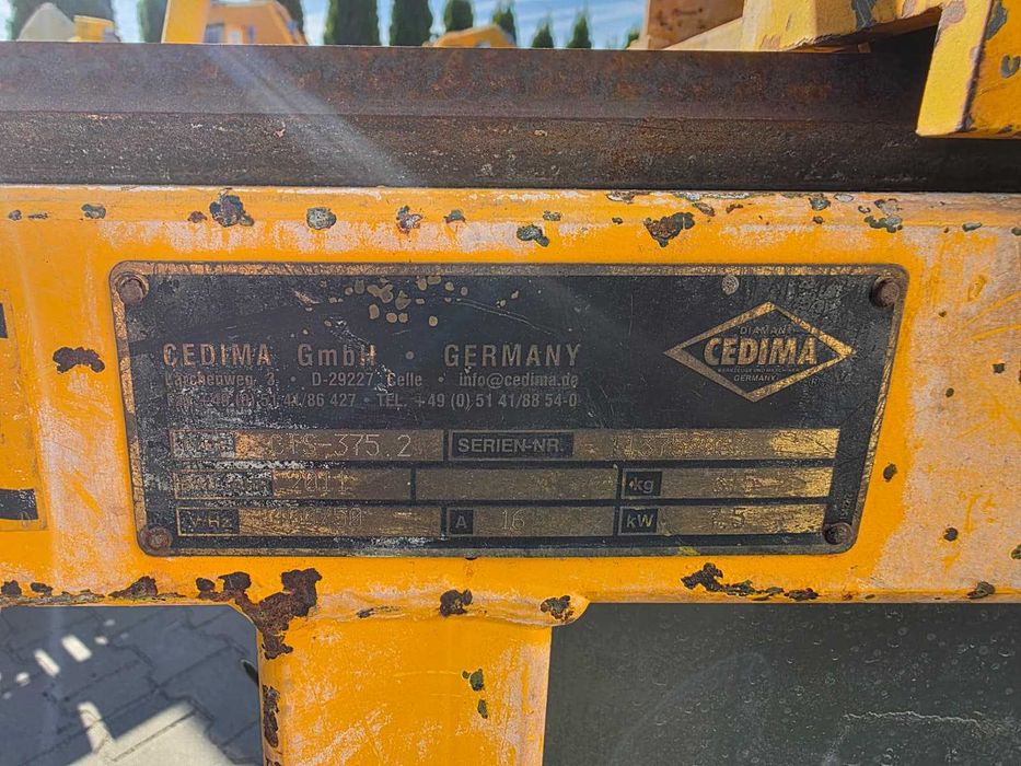 Piła stołowa przecinarka Cedima CTS 375 900 1000 do bloczków pustaków silki granitu marmumru phorotermu gazobetonu karmezytu Nr.5