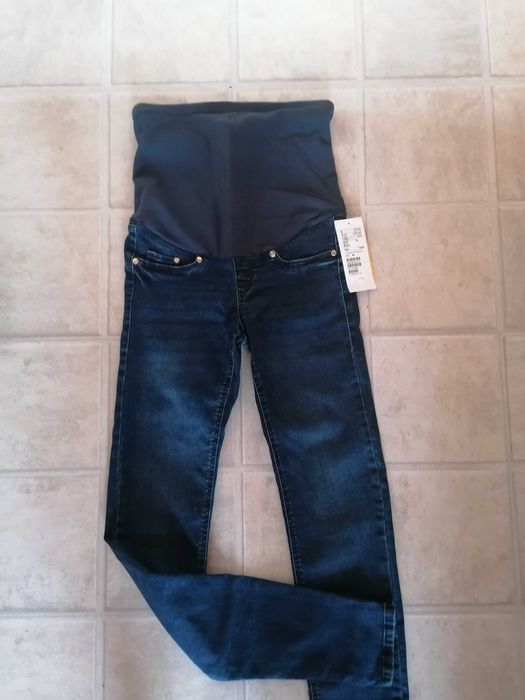 Spodnie jeansy ciazowe XS 34 h&m nowe