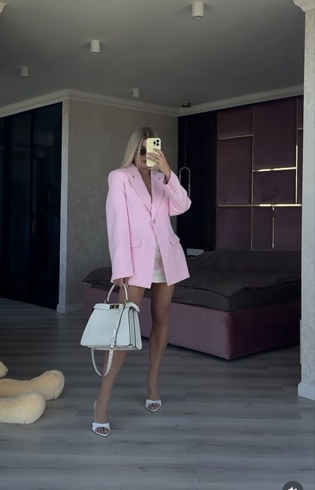 Жакет, піджак рожевий