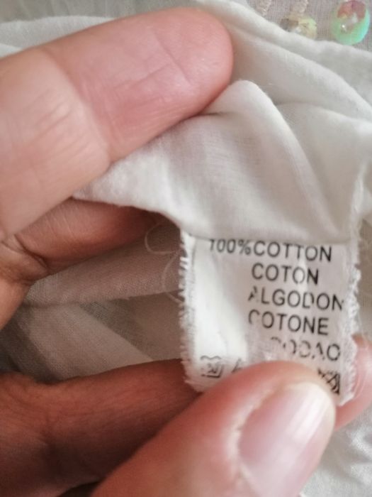 Bawełniana bluzka z haftem XL