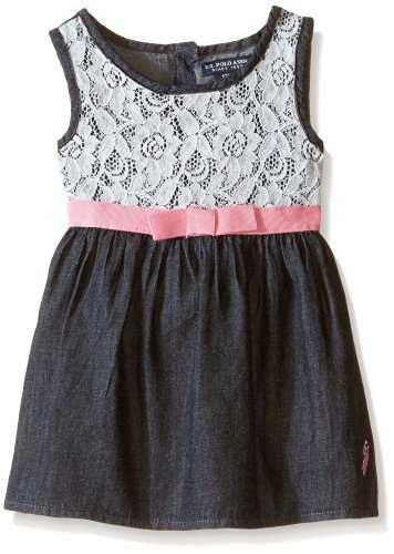 Джинсовое платье US Polo для девочки на 8 лет