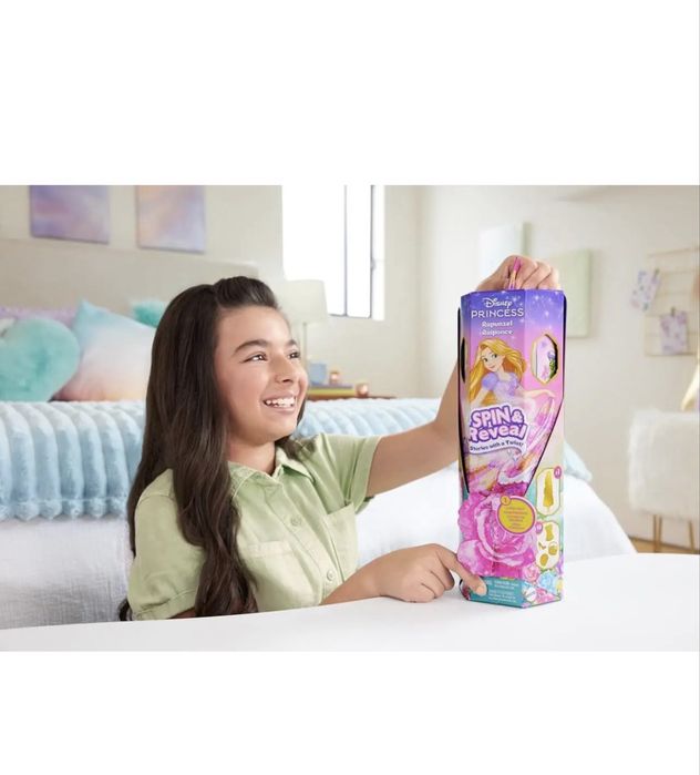 Лялька Рапунцель Disney Princess Rapunzel Fashion Doll Set Spin Reveal