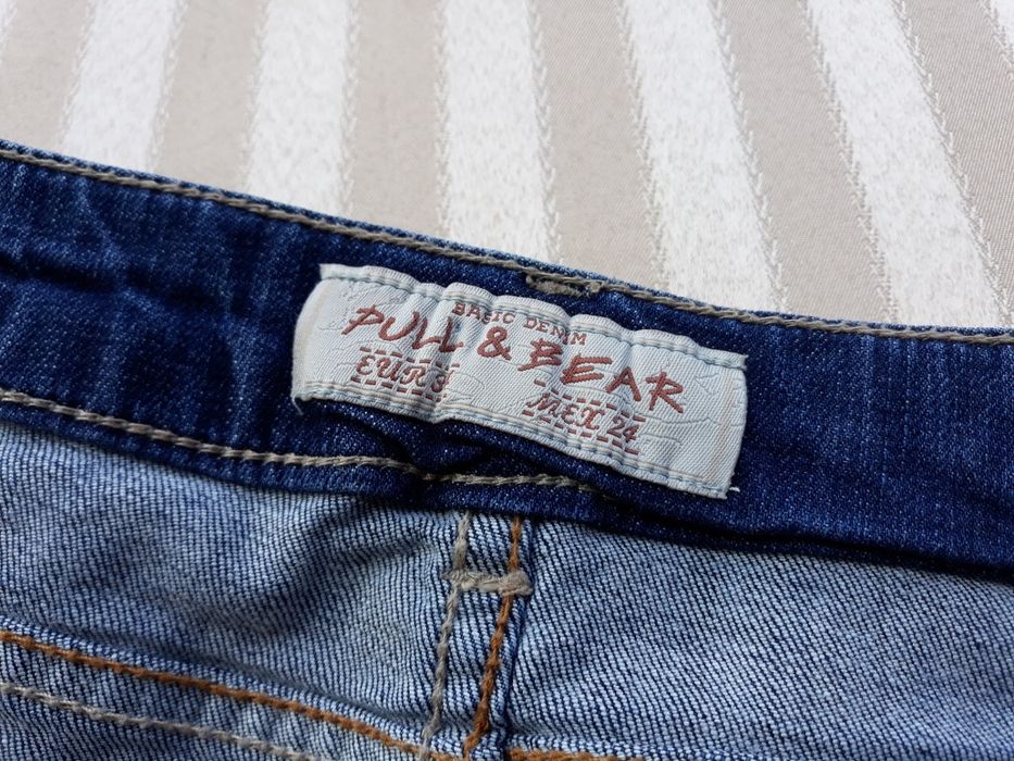 Jeansowa spódnica mini z kieszeniami Pull&Bear r. XS 34