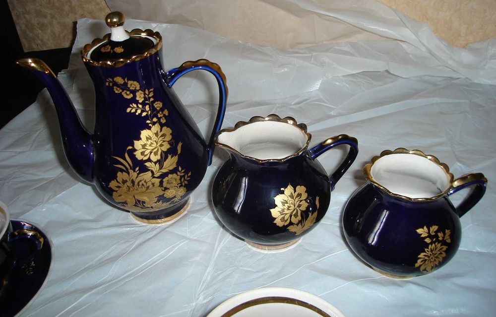 Сервиз чайный кобальт СССР (НОВЫЙ)
