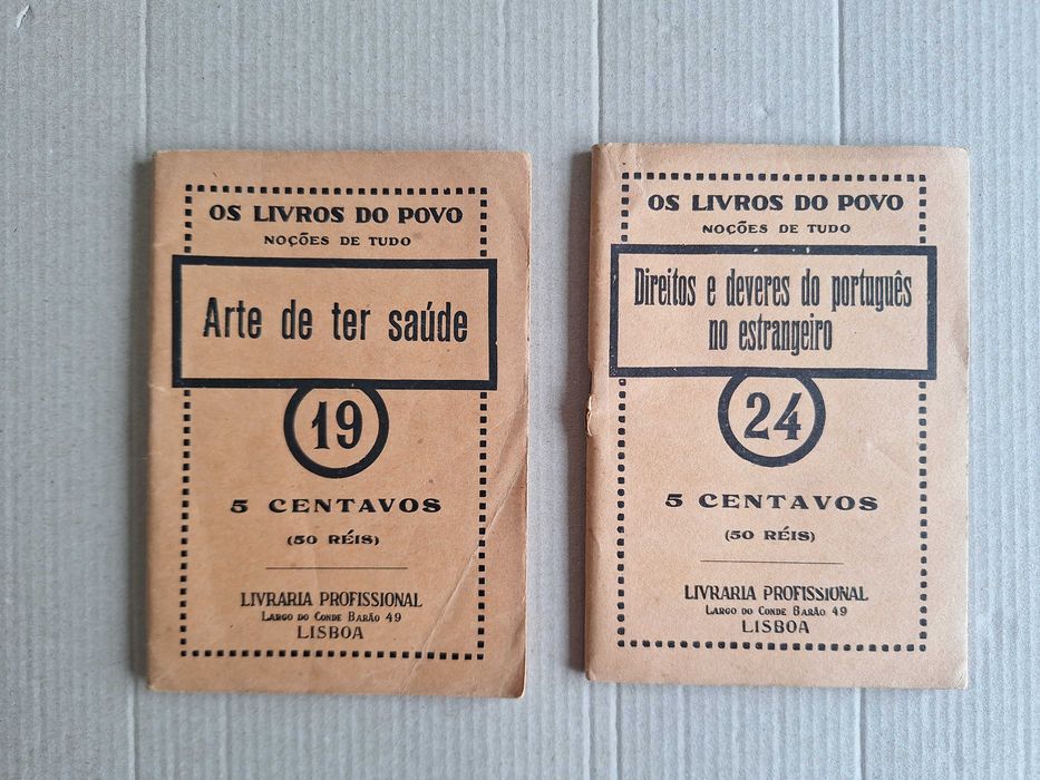 Os Livros do Povo – Noções de tudo, Edição da Livraria Profissional, pelo editor Pedro Bordalo Pinheiro, 1910-1916 (venda individual)