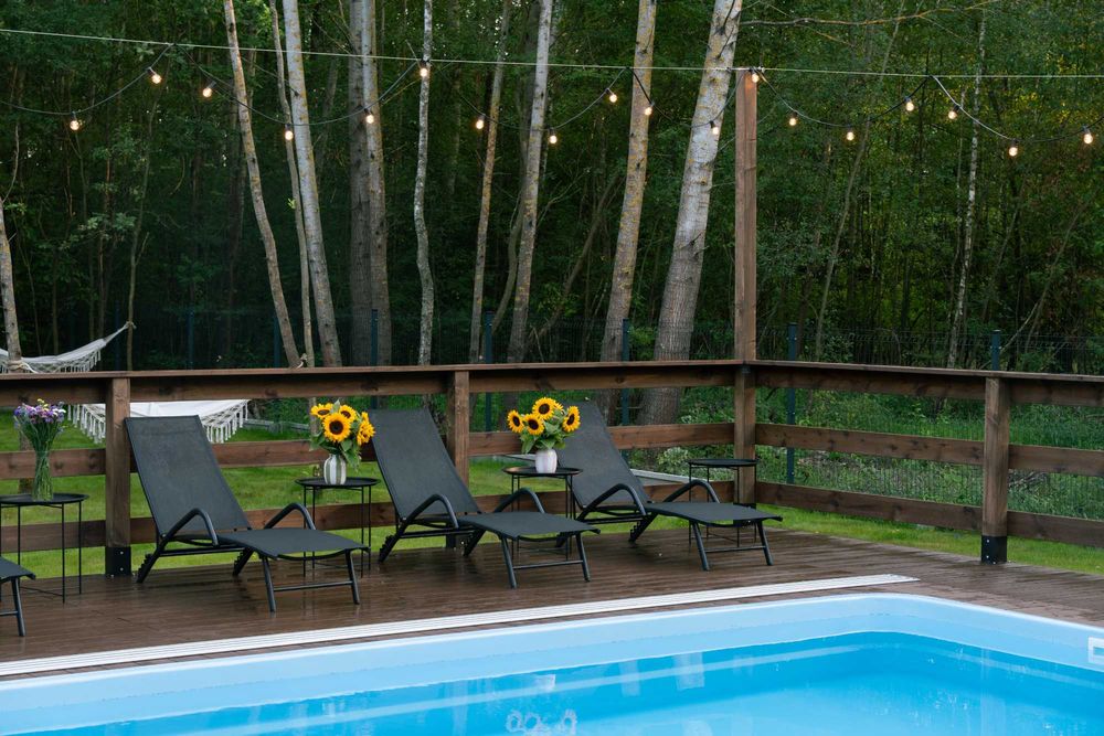 Dom na wynajem wakacje basen sauna jacuzzi 40 min od Warszawy