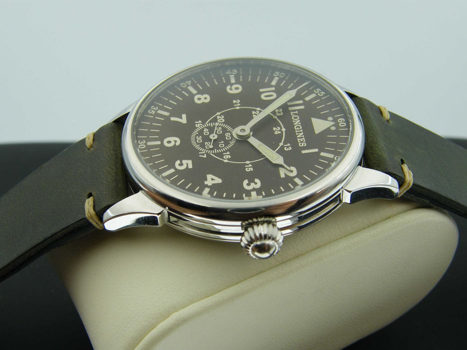 Longines Pilot Militarna Pasówka w Stali