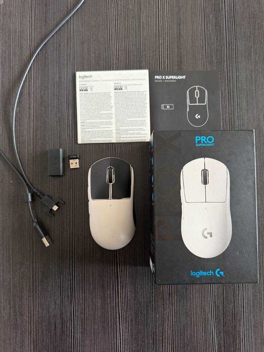 Mysz Logitech G PRO X Superlight | FULL ZESTAW Box + Odbiornik | Stan BDB