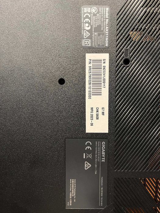 GIGABYTE G7 MF – i5‑12500H / RTX 4050 / 16GB / 1TB