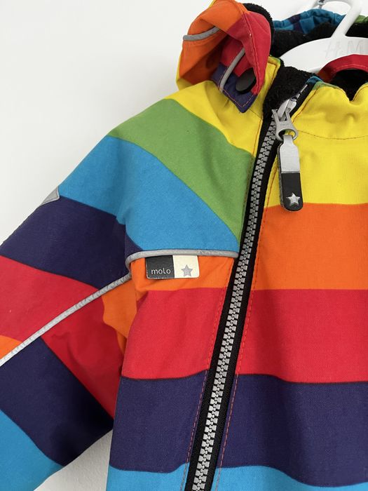 Kombinezon zimowy narciarski Molo Pyxis rainbow tęczowy kolorowy 80