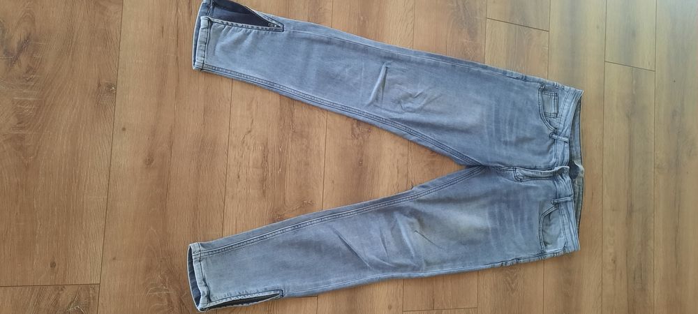 Spodnie damskie jeans szare