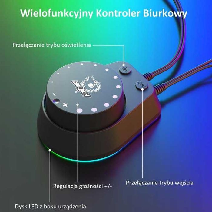 SOULION C30 Głośnik PC do monitora, laptopa, Bluetooth, z diodami LED,