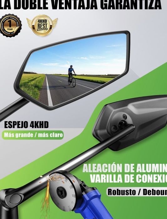 1 Espelho retrovisor para bike/trotineta