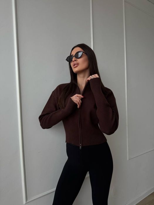 Кардиган укорочений  на блискавці