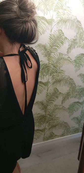 Macacão preto da Zara, tamanho L