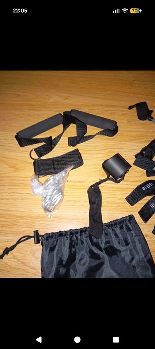 Kit Fitness com Elásticos de Resistência da Marca Berg Novo