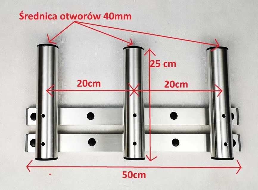 Uchwyty Wędek Do Łodzi Pontonu Z Alu Spin Trolling