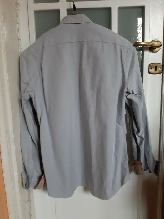 Burberry koszula szara L 100% oryginał nr seryjny piękna elegancka