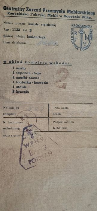 Kpl mebli do sypialni