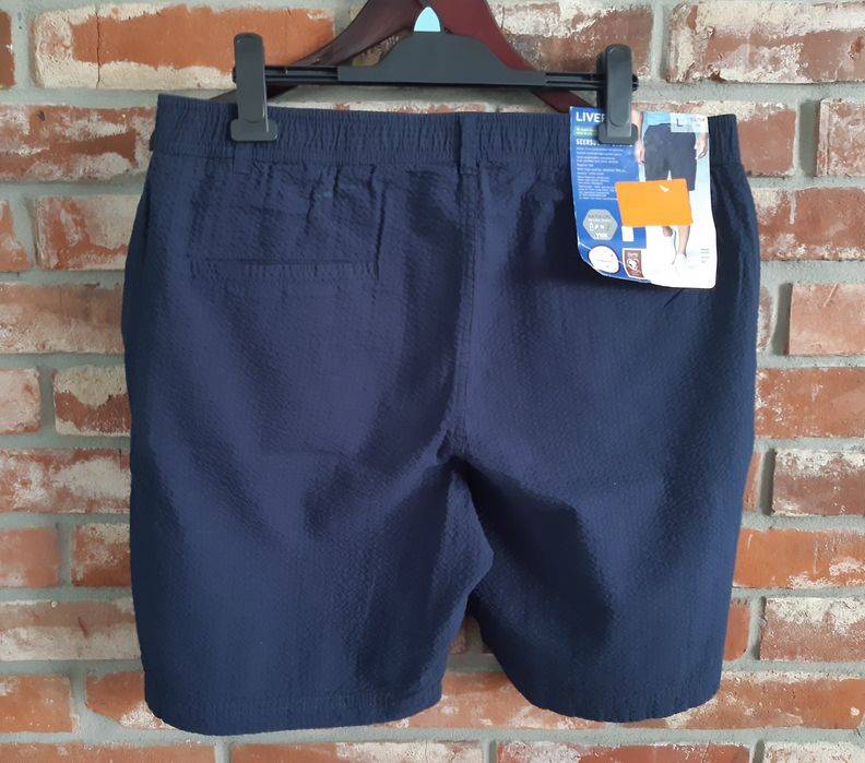 Szorty męskie krótkie spodenki granatowe marki Livergy w rozmiarze L