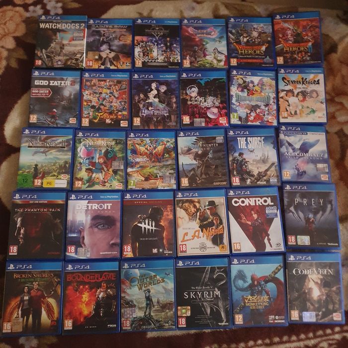 Игры на ps4, диски пс 4, ігри на Sony Playstation 4