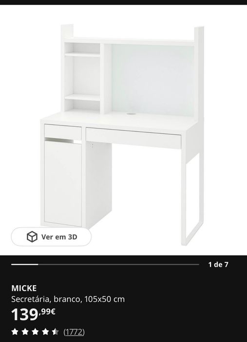 Secretaria ikea em boas condições