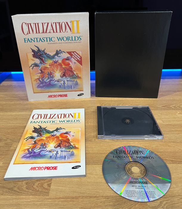 Civilization II Fantastic Worlds (PC EN 1997) BIG BOX prem wydanie