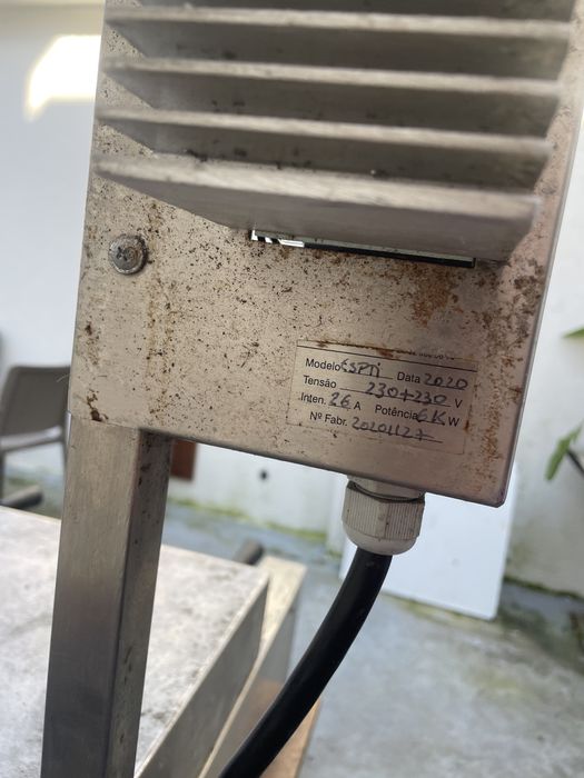 Salamandra Elétrica Profissional Inox – 6 kW