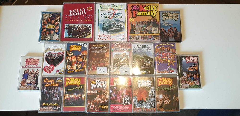 The Kelly Family, 18 albumów, kasety magnetofonowe