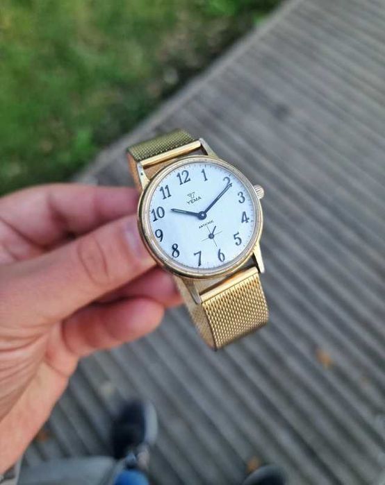 Relógio Vintage YEMA Sous Marine Gold Plated (Mecânico Corda Manual)