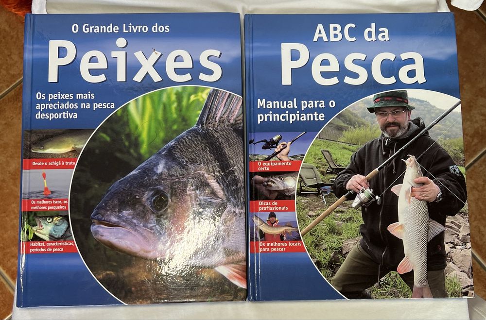 Livros “O grande livro dos peixes” e ABC da Pesca”
