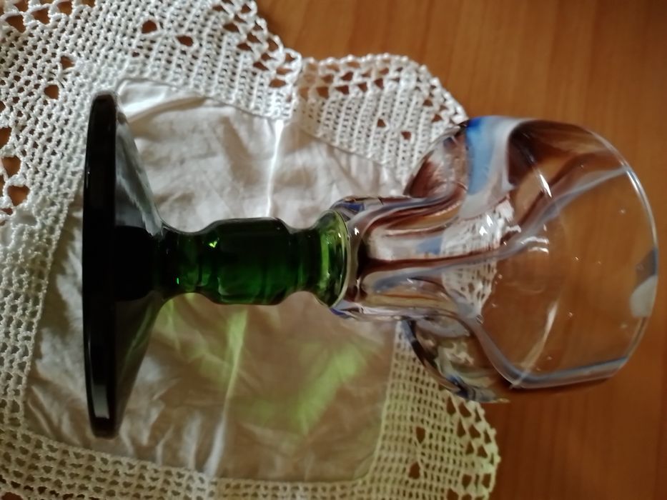 Castiçal em vidro murano