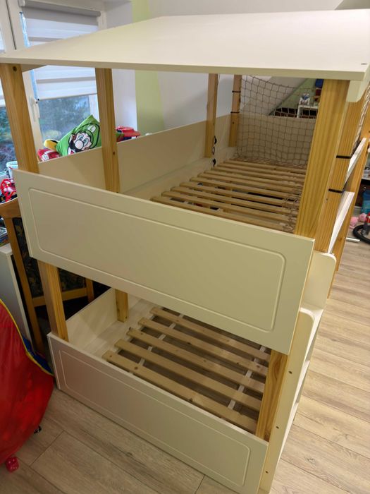 Łóżko piętrowe, łóżeczko domek, Nature Kid