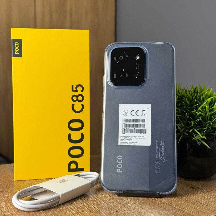 НОВИЙ Телефон Xiaomi Poco C85 6/128Gb Black 6000 мАh Купити Смартфон