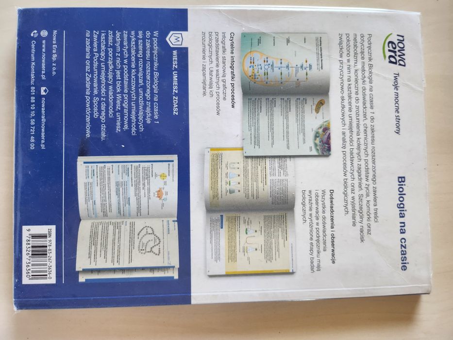 Biologia na czasie 1,zakres rozszerzony  LO I Technikum