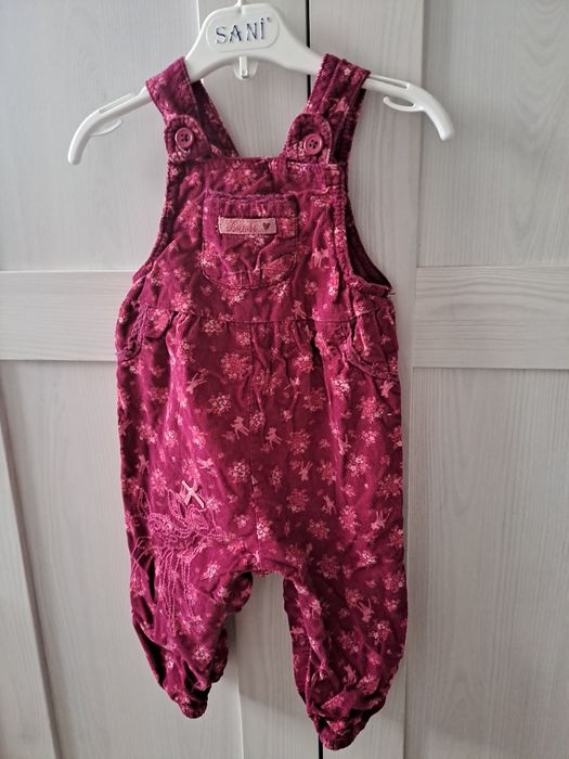 Zestaw ogrodniczek/rampersow/kombinezon r 74